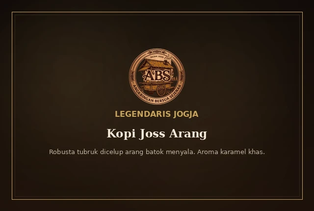 Kopi joss arang menyala khas Jogja
